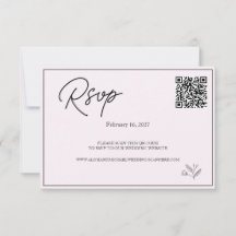 Site de Casamento Moderno | Código QR RSVP.