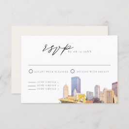 Cartão RSVP Skyline Pittsburgh