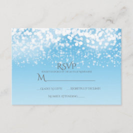 Cartão RSVP Sparkling Lights Romance de Inverno Maravilhoso RS