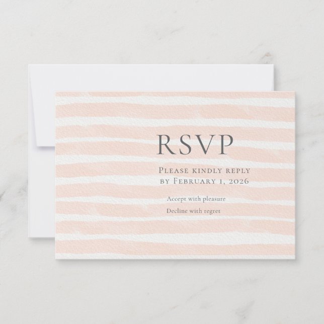 Cartão RSVP St. Tropez Destination Wedding  (Frente)