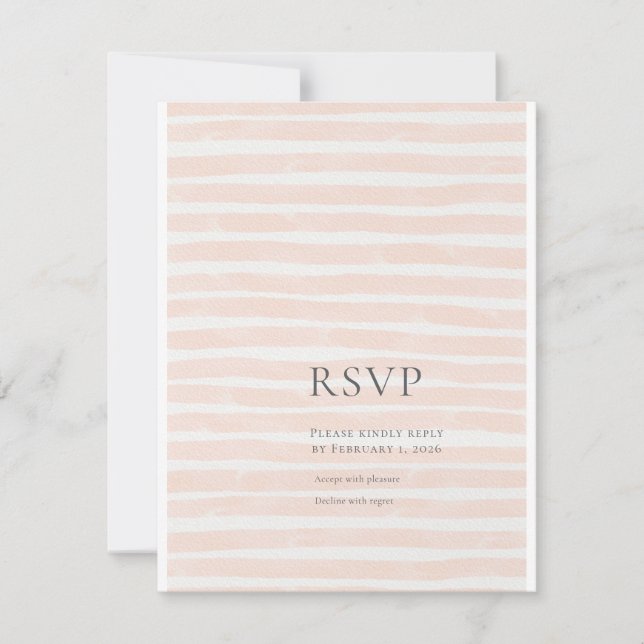 Cartão RSVP St. Tropez Destination Wedding  (Frente)