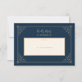 Cartão RSVP Stardust Wedding