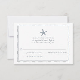 Cartão RSVP Starfish Graceful | VP de Casamento