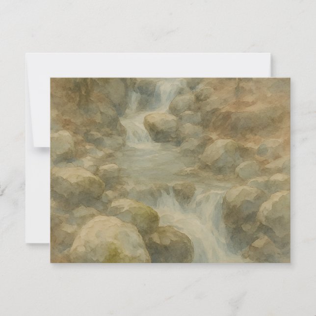 Cartão RSVP Sussurros da corrente (Frente)