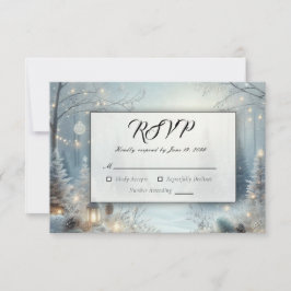 Cartão RSVP Sussurros de um solstício de inverno