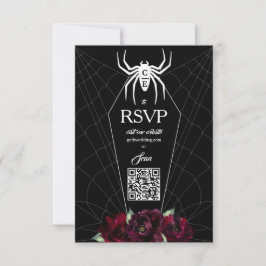 Cartão RSVP Tecido de Aranha da Sagrada União Caixa Preta Bran