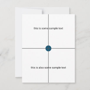 Cartão RSVP teste de amostra