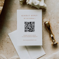 Texto Elegante simples | Boho Wedding Código QR