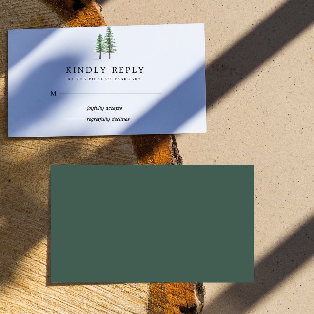 Cartão RSVP Timber Grove  (Criador carregado)