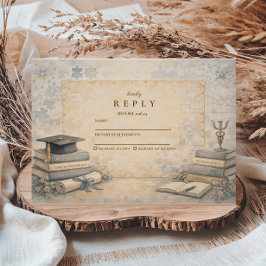 Cartão RSVP Timeless Psychology Graduation