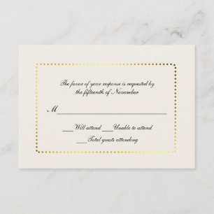Cartão RSVP Todos os documentos personalizados de propósito e