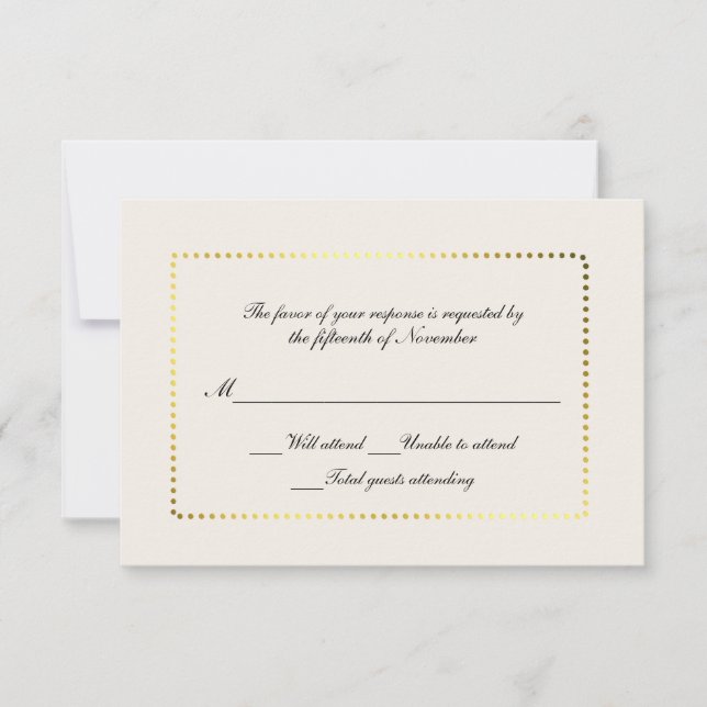 Cartão RSVP Todos os documentos personalizados de propósito e  (Frente)