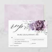 Tons de Flores de Púrpura Empoeirada Casamento Flo