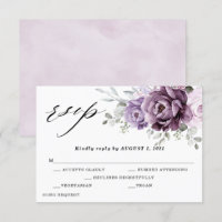 Tons de Flores de Roxo Empoeirado Casamento Floral