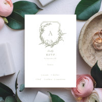 Traje Verde Branco clássico, crista floral clássic