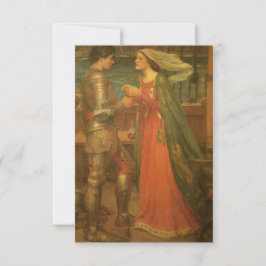 Cartão RSVP Tristan e Isolde por Casamento de Waterhouse JW