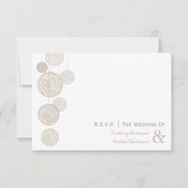 Cartão RSVP Twine Globding R.S.V.P. (Frente)