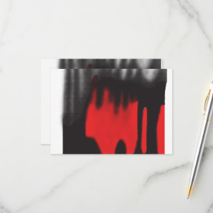 Cartão RSVP Um design gráfico vermelho com escala geométrica e