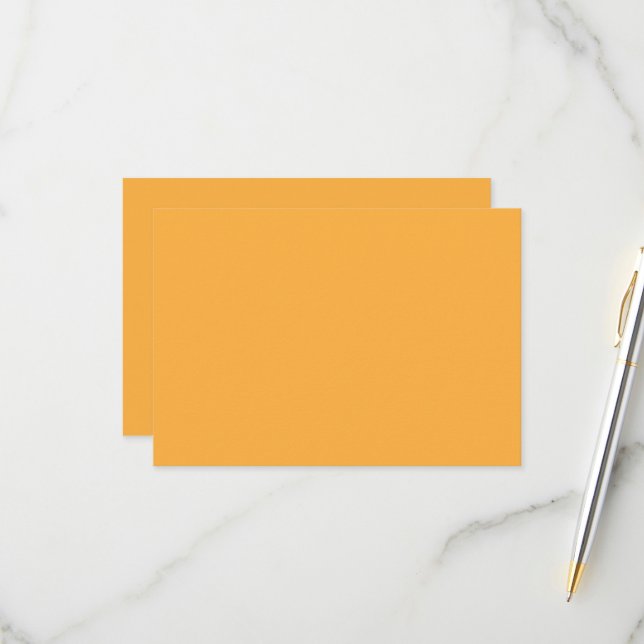 Cartão RSVP um fundo amarelo com uma (Frente/Verso In Situ)