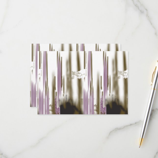 Cartão RSVP Um lago pristino aninhado entre as montanhas com c (Frente/Verso In Situ)