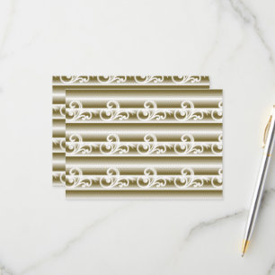 Cartão RSVP Um tapete de cor rica apresenta uma geometa simétr