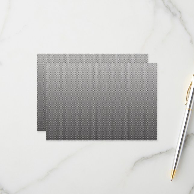 Cartão RSVP uma foto em preto e branco de uma parede_ (Frente/Verso In Situ)