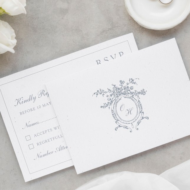 Cartão RSVP Venue Sketch | Church Wedding (Criador carregado)