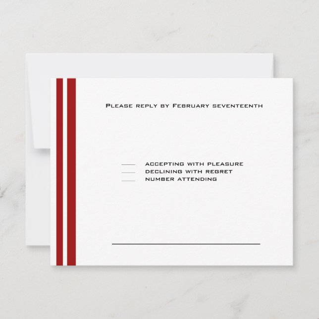 Cartão RSVP Vermelho do Partido do Bar de Basebol Esportivo Mi (Frente)