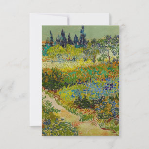 Cartão RSVP Vincent Van Gogh Garden em Arles