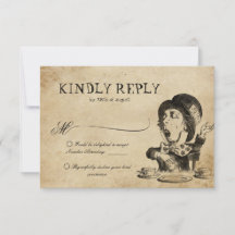 Vintage Alice no Casamento do Chapéu Louco na Terr