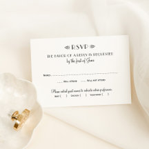 Vintage Black and White Art Deco Weding