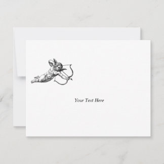 Cartão RSVP Vintage Cherub Cupid Love Wedding Celebration