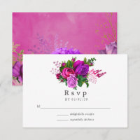 Vintage Chic Fuchsia e Casamento Roxo