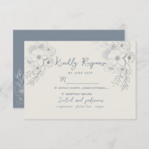 Vintage Dusty Blue Wedding