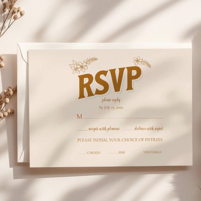 Cartão RSVP Vintage Library Book Wedding (Criador carregado)