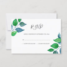 Watercolor Greenery Foliage deixa casamento