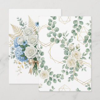 Cartão RSVP Wedding invitation card
