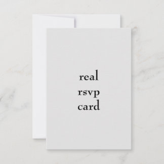 Cartão RSVP wedsdfwe
