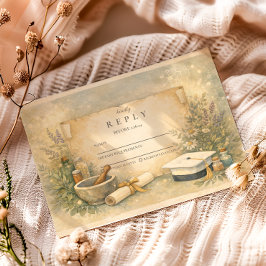 Cartão RSVP White Coat Pharmacy Graduation