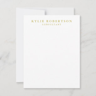 Cartão RSVP White Dourado Colors Professional Trendy Paper