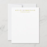 White Dourado Colors Professional Trendy Paper