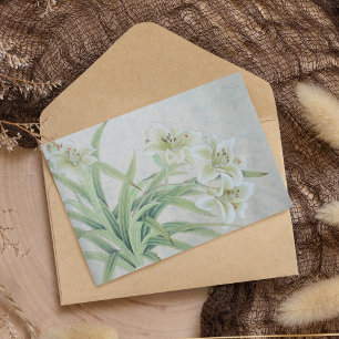 Cartão RSVP White Lily