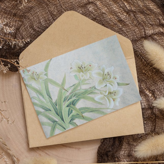 Cartão RSVP White Lily (Criador carregado)