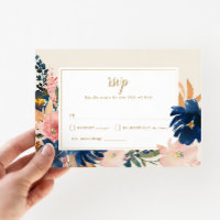Wild Elegance | Navy Blush & Gold Wedding