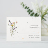 Wildflower Floral Garden Speckletone Casamento RSV