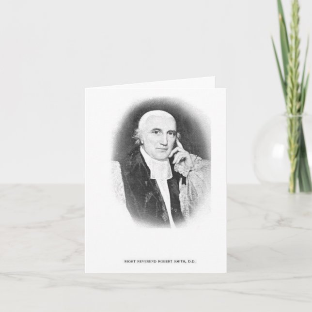 Cartão Rt. Rev. Robert Smith (Frente)