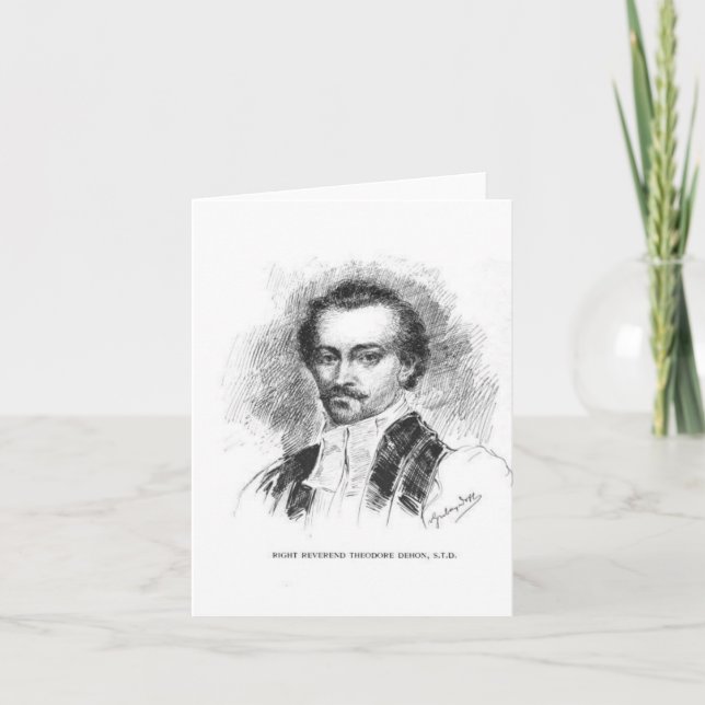 Cartão Rt. Rev. Theodore Dehon (Frente)
