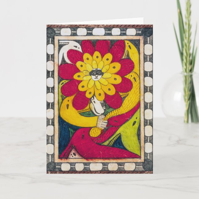 Cartão Rua Adolf-Throne, Flor Rosto | Adolf Wö lfli | (Frente)