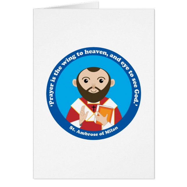 Cartão Rua. Ambrose de Milão (Frente)