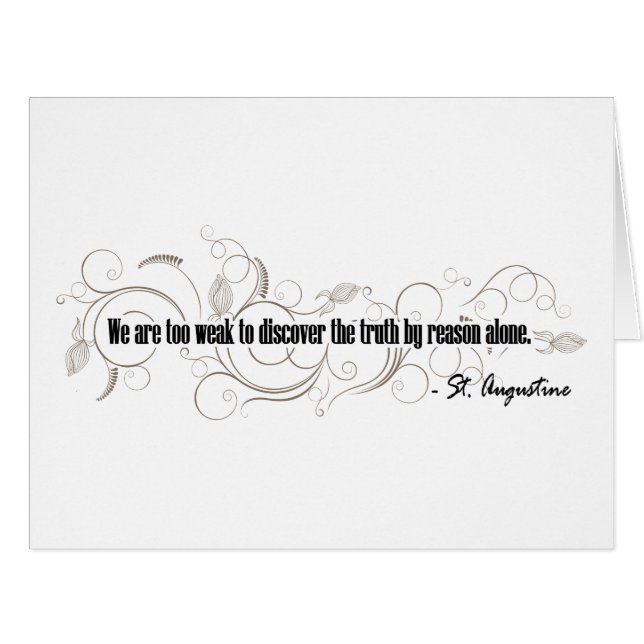 Cartão Rua. Augustine (Frente horizontal)